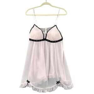 Gilligan & O'Malley Pink and Black Babydoll